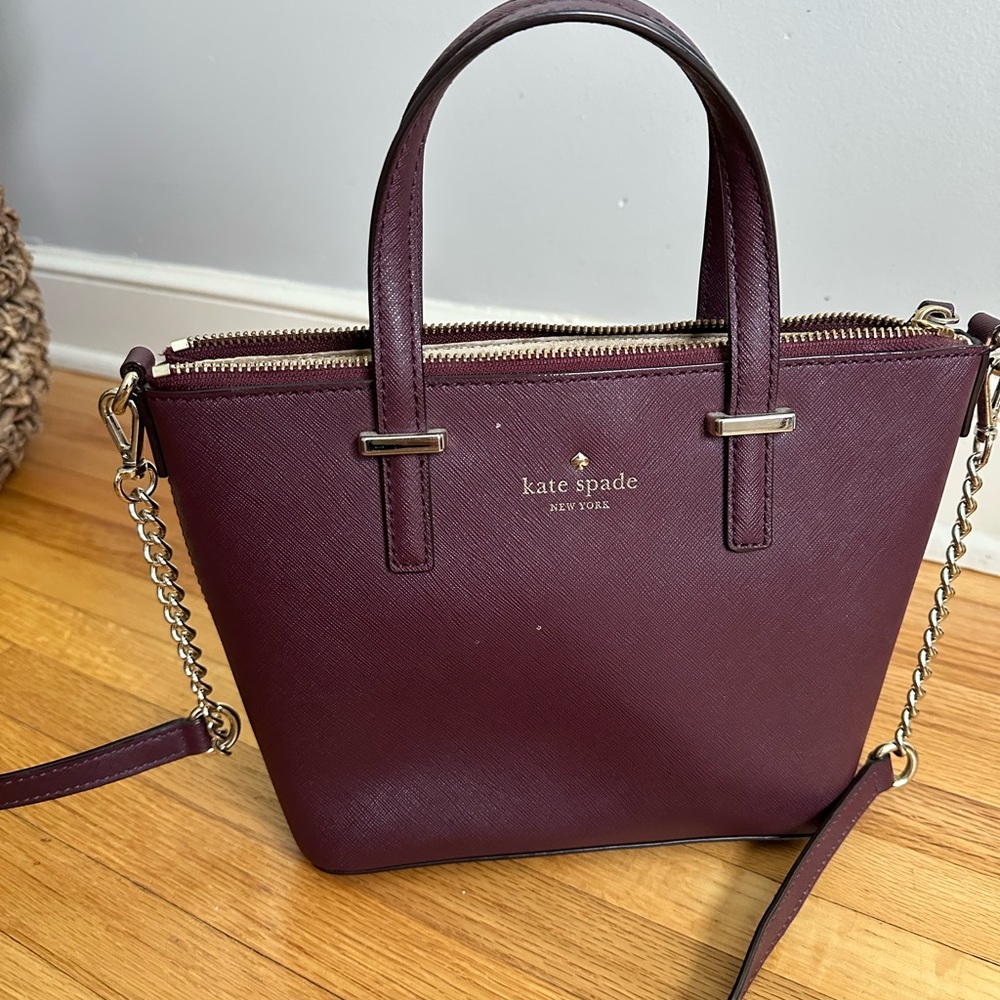 Kate Spade Mulberry Leather Crossbody Bag & Wallet